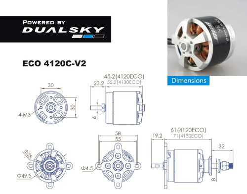 DUALSKY ECO 4120C  V2 / 350kv