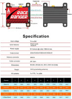  Відеопередавач AKK Race Ranger 5.8G Long Range Transmitter VTX