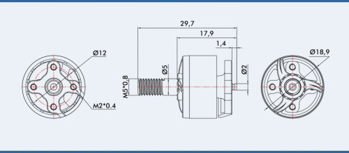 T-Motor F1507 / 3800kv / 3-4S