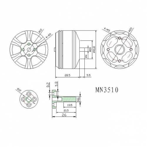 T-Motor MN3510-13 700kv