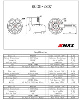  EMAX ECOII 2807 FPV motor 1700kv / 3-4S