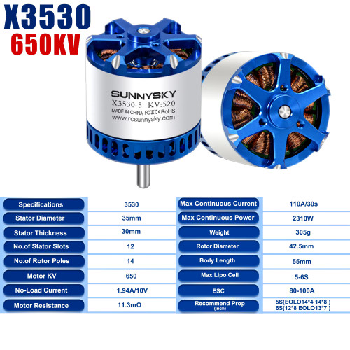 SunnySky X3530-III / 650KV